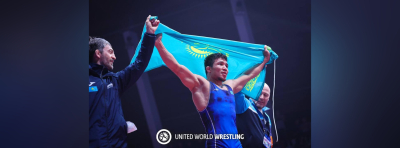 В Алматы с победой с чемпионата мира вернулся армейский борец Нуркожа Кайпанов