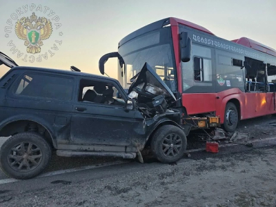 Лобовое столкновение с автобусом унесло жизнь водителя &laquo;Лады&raquo; в Татарстане