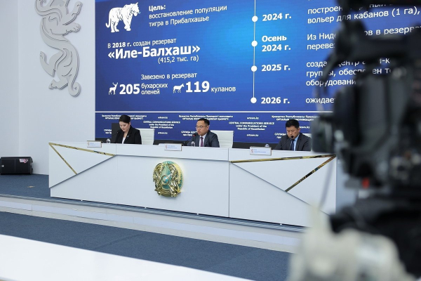 Казахстан развивает инфраструктуру для охраны и мониторинга редких животных