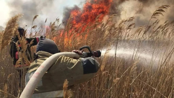 Жители Атырау задыхаются от дыма из-за горящего камыша и сероводорода&nbsp;