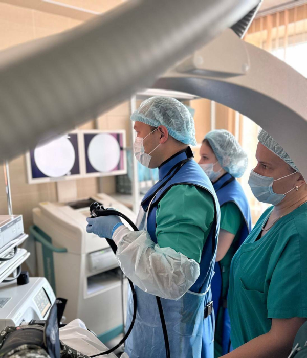 Врачи БСМП Челнов достали большой камень из желчного пузыря женщины без разреза